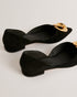 EMAROSE-Shoes-Flat Ballerina Shoe With Rose Applique- Ted Baker Romania